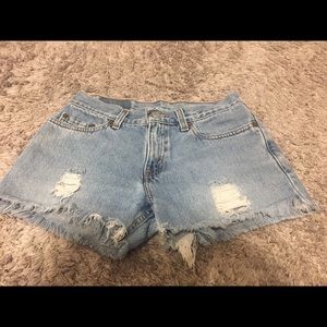 Levi's high waist shorts size 26